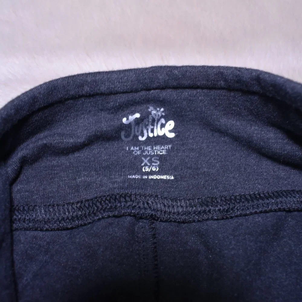 Justice Gray Leggings XS 5/6